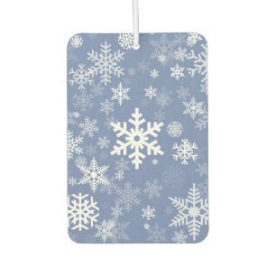 Snowflakes Graphic Customize Colour Background on  Air Freshener