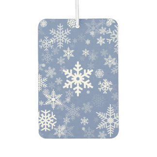 Snowflakes Graphic Customize Colour Background on Air Freshener