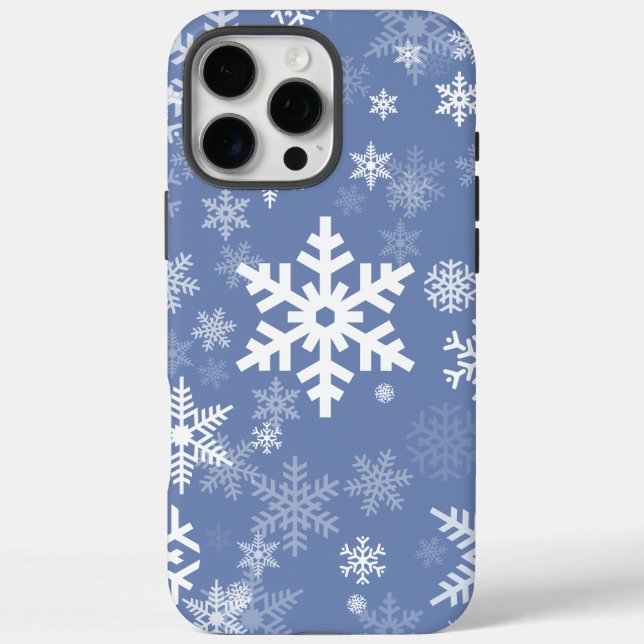 Snowflakes Graphic Customize Colour Background on  Case-Mate iPhone Case (Back)