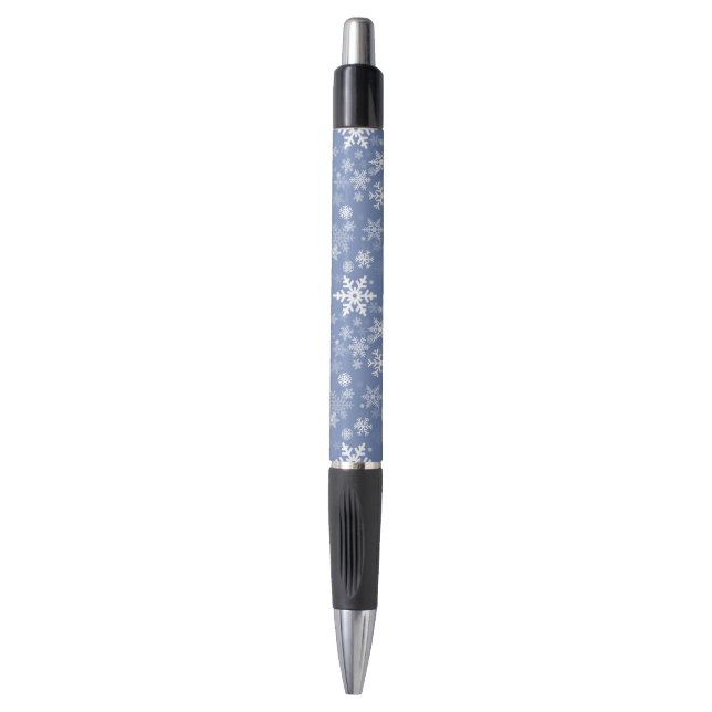 Snowflakes Graphic Customize Colour Background on  Pen (Front Vertical)