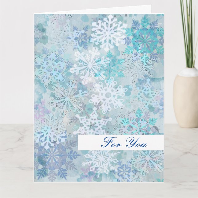 Snowflakes Greeting Card (Front)