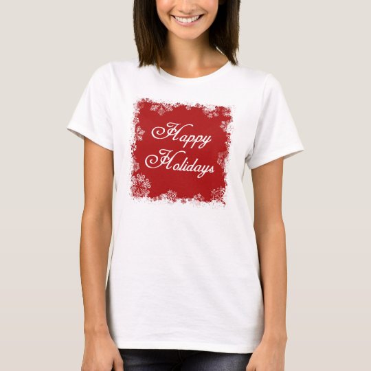 Snowflakes Happy Holidays Shirt