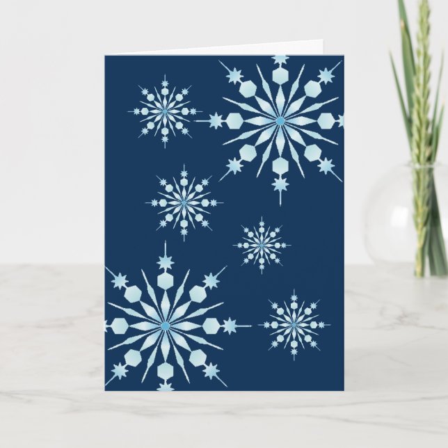 Snowflakes Holiday Card (Front)