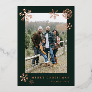 Snowflakes Holiday Photo Card