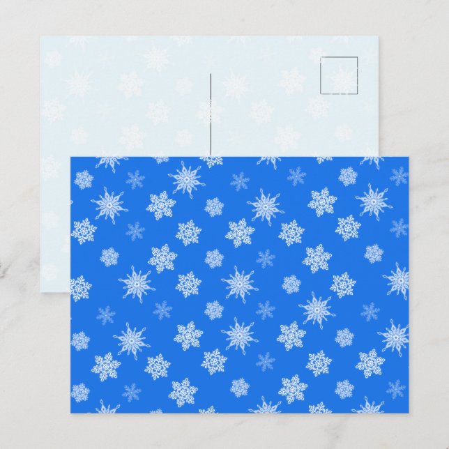 Snowflakes Holiday Postcard (Front/Back)