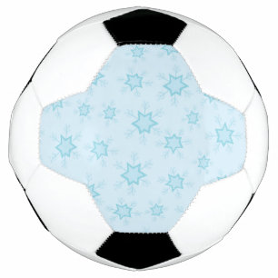 Snowflakes, Ice Blue, Icy Snowflakes, Snow Soccer Ball