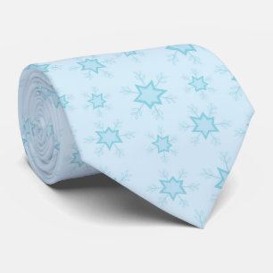 Snowflakes, Ice Blue, Icy Snowflakes, Snow Tie