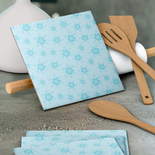 Snowflakes, Ice Blue, Icy Snowflakes, Snow Tile