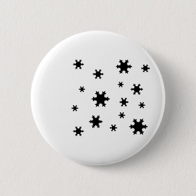 snowflakes icon 2 inch round button (Front)