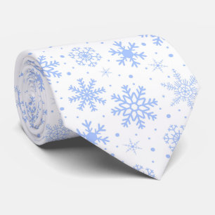 Snowflakes in Blue Tie