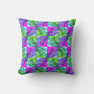 Snowflakes / In The Fog / Miami / Greenleaf x Four Throw Pillow