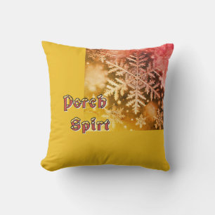 Snowflakes / In The Fog / Porch Spirit Throw Pillow