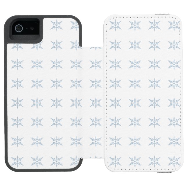 Snowflakes Incipio iPhone Wallet Case (Folio Open)