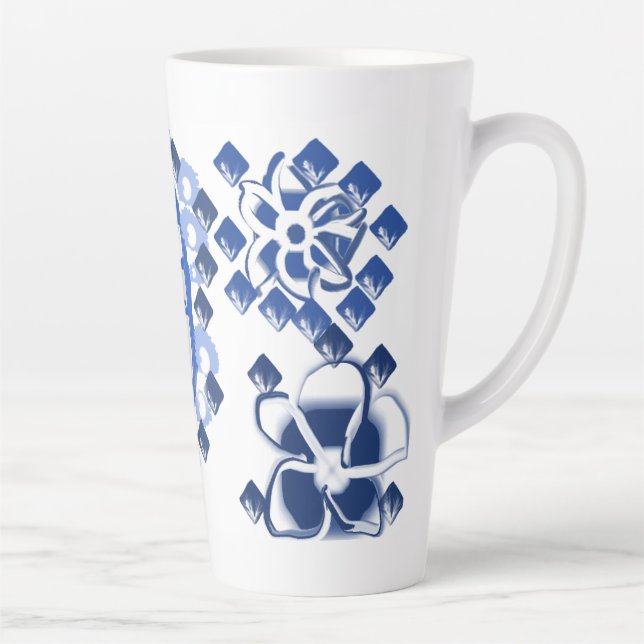 Snowflakes  joy latte mug (Right)