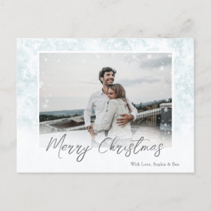 Snowflakes Joyeux Noël Une photo carte postale