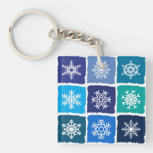Snowflakes Keychain