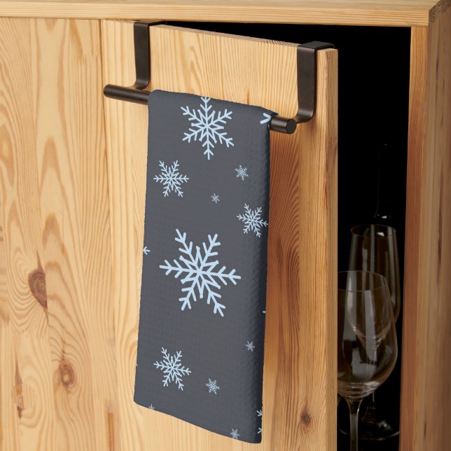 Snowflakes Kitchen Towel (Thirds Fold)