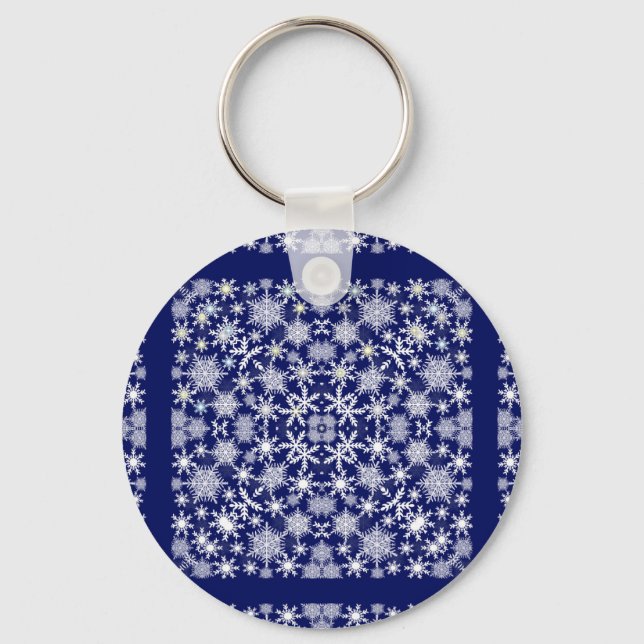 Snowflakes Lace Keychain (Front)
