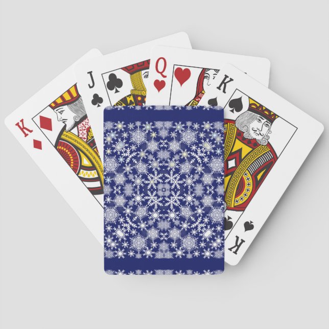 Snowflakes Lace Playing Cards (Back)