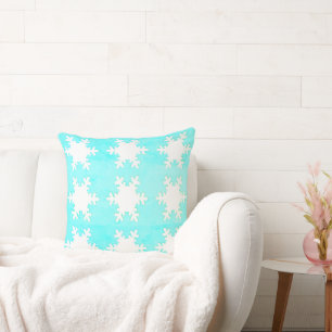 Snowflakes Large Throw Pillow