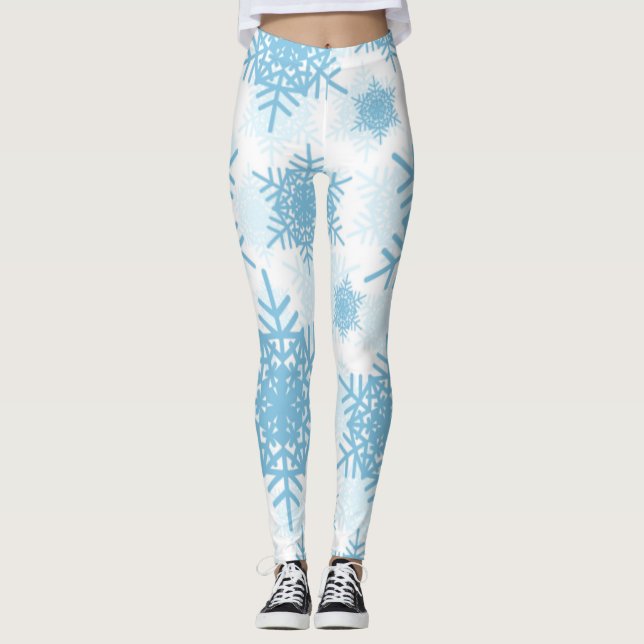Snowflakes Leggings Motifs sans soudure (Devant)