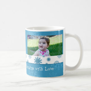 Snowflakes Merry Christmas Grandma Mug