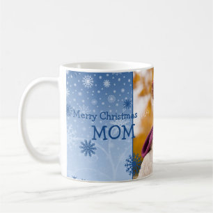 Snowflakes Merry Christmas Mom Mug