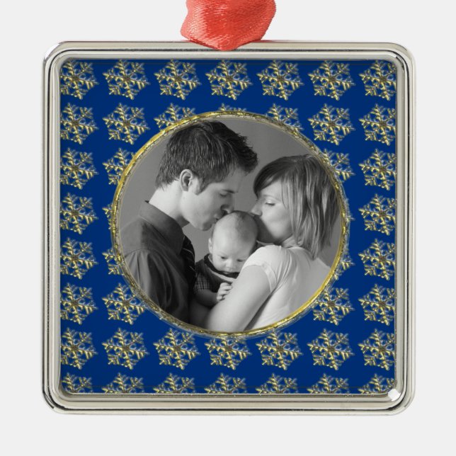 Snowflakes Metal Ornament (Front)