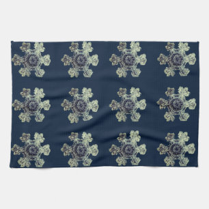 Snowflakes Midnight Blue Serviettes de cuisine
