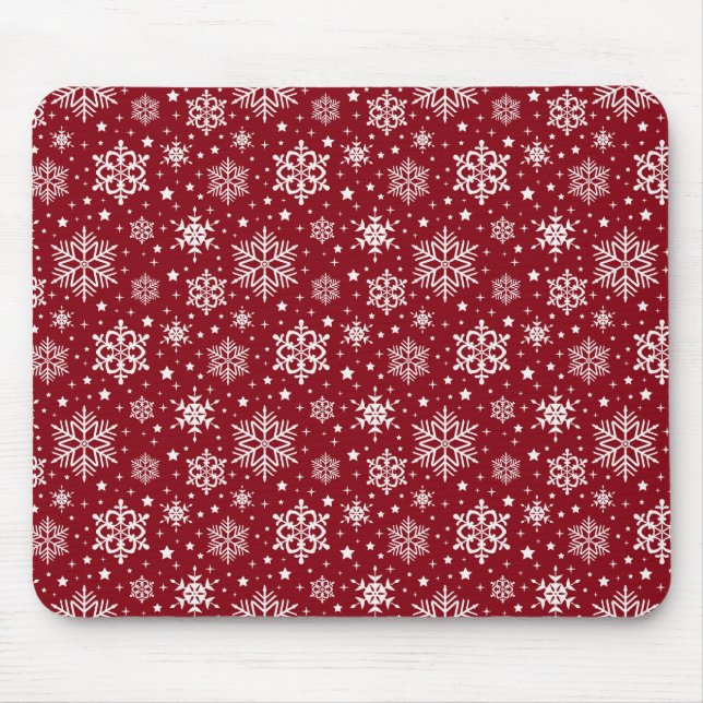 Snowflakes Mouse Pad (Front)