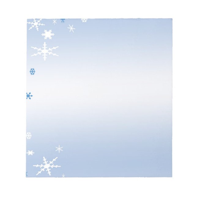 Snowflakes Notepad (Front)