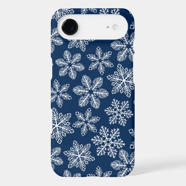 Snowflakes on dark blue (Back)