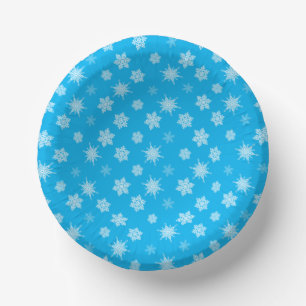 Snowflakes Paper Plate