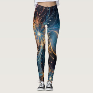 Snowflakes Pastel Colourful Personalized Pattern Leggings