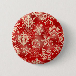 Snowflakes pattern 2 inch round button