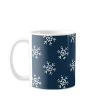Snowflakes pattern classic mug