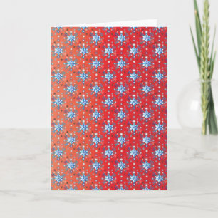 Snowflakes pattern II Holiday Card