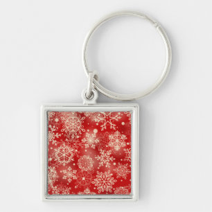 Snowflakes pattern keychain