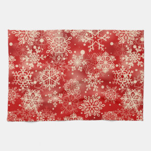 Snowflakes pattern kitchen towel
