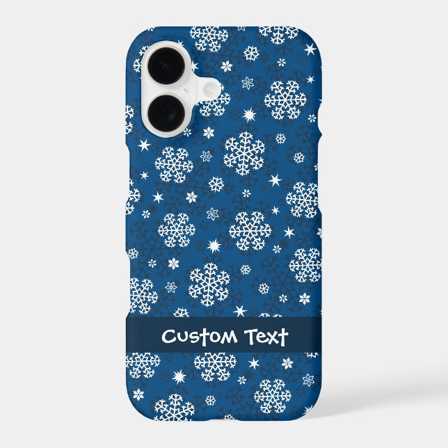 Snowflakes Pattern on Blue (Back)