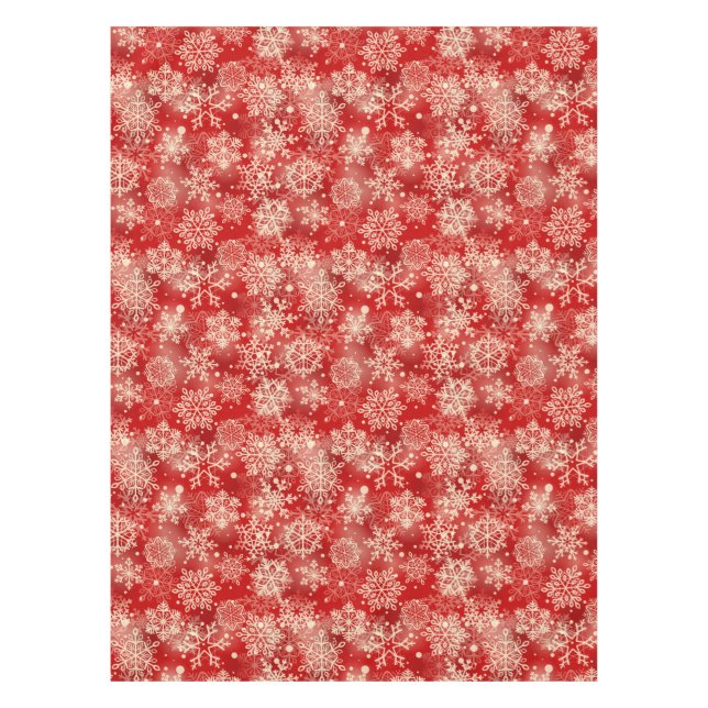 Snowflakes pattern tablecloth (Front)