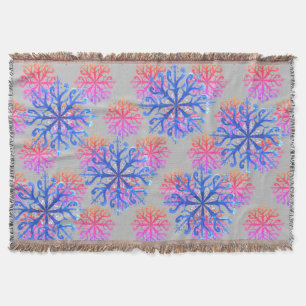 Snowflakes Pattern Throw Blanket