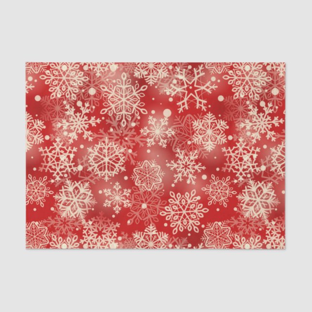 Snowflakes pattern tissue paper (Front)
