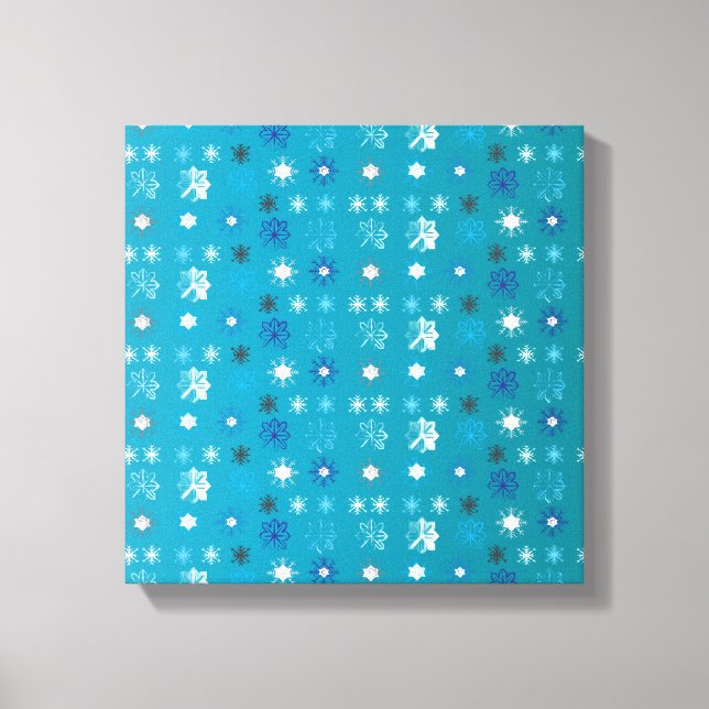 Snowflakes pattern VII Canvas Print (Front)