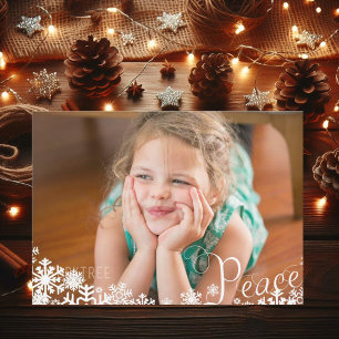 Snowflakes Peace Photo Christmas Holiday