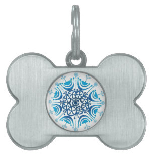 Snowflakes - pet name tag