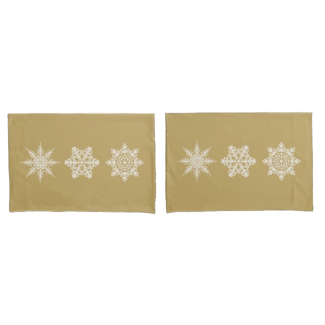 Snowflakes Pillowcase Set   (Front-Set)