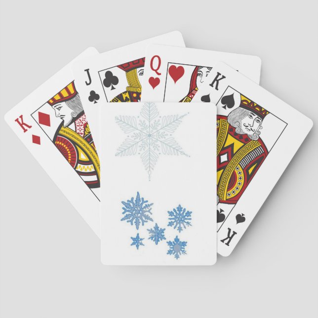 Snowflakes Playing Cards (Back)