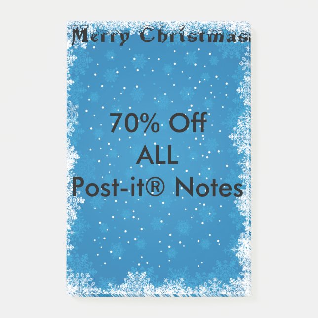Snowflakes Post-it Notes (Front)