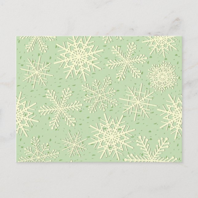 Snowflakes, postcard (Front)